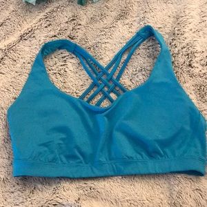 Blue size M Victoria’s Secret strapping sports bra